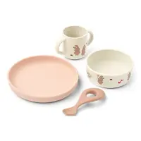 Liewood - Vivi Printed Tableware Set - Wild child / Rosey - One size
