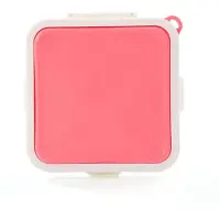 Jojomino Tragbare Silikon-Sandwich-Aufbewahrungsbox für die Mikrowelle, Bento-Schulfrühstücks-Lunchboxen, wiederverwendbarer Toastbehälter, Rosa