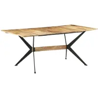 vidaXL Esstisch 180x90x76 cm Mango Massivholz