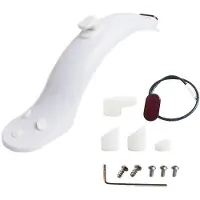 Jojomino Scooter-Kotflügel-Rücklicht-Set für M365/1S/PRO Elektrozubehör (weiß)