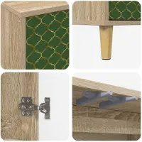 vidaXL Sideboard GELEEN Sonoma 102 x 33 x 75 cm Holzwerkstoff