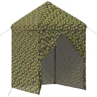Syfax Zelt mit 4 Seitenwänden 2 x 2 m Army Tarnung