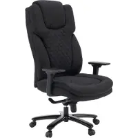 Hjh OFFICE XXL Drehstuhl XXL Pullmann Gen2 Bürostuhl gepolstert bis 150 kg belastbar mit Armlehnen (höhenverstellbar) Stoff für Büro, Zuhause