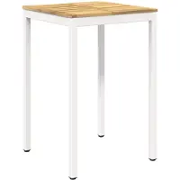 vidaXL Gartenbar-Tisch Weiß 70 x 68,5 x 105 cm Massivholz Akazie