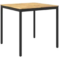 Syfax Gartenbar-Tisch Weiß und Schwarz 110 x 108,5 x 105 cm