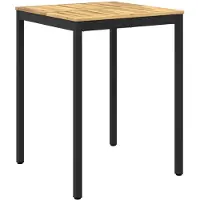 Syfax Gartenbar-Tisch Weiß und Schwarz 80 x 80,5 x 105 cm