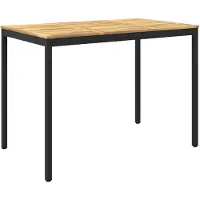 Syfax Gartenbar-Tisch Weiß und Schwarz 147 x 88,5 x 105 cm