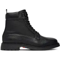Tommy Hilfiger Schnürschuhe Corporate Casual Mix W Wpm Boot FM0FM05988 Schwarz 43