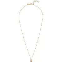 Alisia - Gold-plated necklace with Swarovski pearls "B" AL4258.01.902