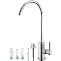 Sonstiges Trinkwasserhahn Edelstahl gebürstetes Nickel Küchenspüle Umkehrosmose RO Wasserfilterhahn