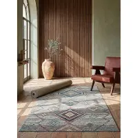 KADIMA DESIGN Outdoor-Teppich 80x300 cm Creme Läufer Balkon Garten Outdoor Terrasse LIMMAT |