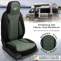 BREMER SITZBEZÜGE Wohnmobil Sitzbezüge & Schonbezüge für Knaus BOXLIFE PRO / XL Camper Van | Passgenaue Vordersitzbezüge | Teilintegriert, Kastenwagen & Alkoven | Sitzbezug Fahrer & Beifahrersitz