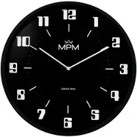 MPM -Quality Wanduhr Retro Since 1993 rund Ø 400 mm Kunststoff Schwarz