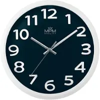 MPM -Quality Wanduhr Ageless Simplicity rund Ø 275 mm Kunststoff Blau
