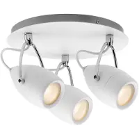 Paulmann Spotlight Drop IP44 Rondell 3x3,5W GU10 Weiß/Chrom 230V Metall