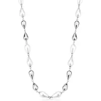 Brosway - Elegant steel necklace with synthetic pearls Perfect BPC70