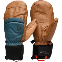 Black Diamond - Fäustlinge aus PrimaLoft - Spark Mitts Rye/Midnight Blue für Herren aus Leder - Größe XL - Braun