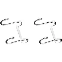 Tlily 2X Edelstahl Perforationsfreie Schrank Tür Nahtloser Kleider Haken Tür Rückwand Haken Zum Aufhängen