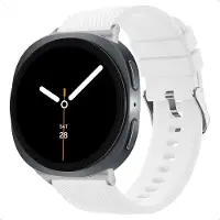 IMoshion Flexibles Silikonarmband für Samsung Galaxy Watch 9 (40/44mm) / Watch 8 (40/44mm) / Classic (46mm) - Weiß