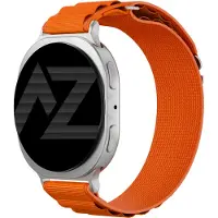 Accezz Nylon Alpine Armband für Samsung Galaxy Watch 9 (40/44mm) / Watch 8 (40/44mm) / Classic (46mm) - Orange