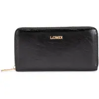 L.credi Geldbörse Sohanni Zip Around Wallet Black schwarz