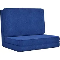 Syfax Bodenstuhl Faltbar Blau Stoff