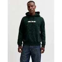Jack & Jones Kapuzensweatshirt "JJMUNK SWEAT HOOD", Materialmix, regular fit