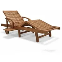 Prestige Home Living Outdoor Sonnenliege aus FSC-Eukalyptusholz - 200 × 68 × 83 cm - geölt