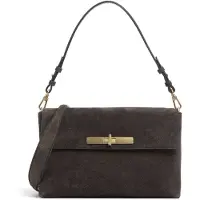 Abro Leather Suede Twist Shoulder Bag