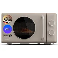 Medion Retro Mikrowelle mit Grill - 20 Liter klein & kompakt - sandbeige