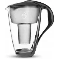 Dafi Glas-Filterkanne Crystal Classic LED 2 l 3 Kartuschen Schwarz Crystal Led