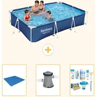 Bestway Steel Pro Rechteckig - 300x201x66 cm - 4-teilig S22299