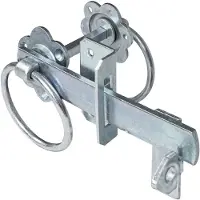 Alberts 210700 Gartentorverschluss, für hohe Tore oder Flechtzauntüren, galvanisch verzinkt, dickschichtpassiviert, 2er Set