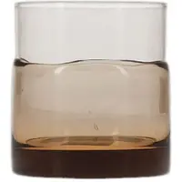 Salt & pepper Wasserglas Mono Transparent / Amber 315 ml (2er Set)