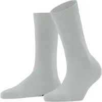 Falke Socken "Family", Damen, Gr. 35-38, grau (silber (3462)), Obermaterial: 92% Baumwolle CO. 7% Polyamid PA. 1% Elasthan EL., glatt, Socken Socken