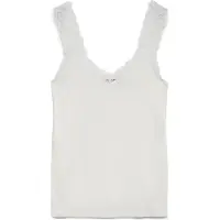 Vero Moda Trägertop "VMROSA SL TOP JRS NOOS" Viskosemischung, Spitzen Detail