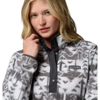 Columbia Women's Benton Springs Printed 1/2 Snap Fleece cirrus grey, sketchup (031) L