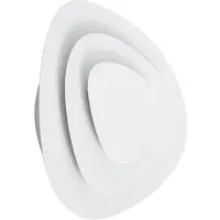 LINDBY LED-Wandleuchte Delar, weiß, 25 x 25 cm, dimmbar