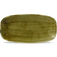 Churchill Livingstone Stonecast Plume Olive Chefs Platte 35.5 x 18.9cm