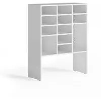 Vicco Schuhschrank Hermia, Weiss, 78.6 x 99 cm mit 12 offenen Fächern