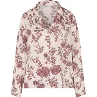Hunkemoller Pyjama Jacke Woven Print Beige