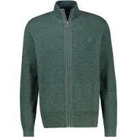 Lerros Strickjacke "Sportive Strickjacke aus hochwertiger Baumwolle", Herren, Gr. L, grün (cedar grün), 100% Baumwolle, Strickjacken Strickjacke