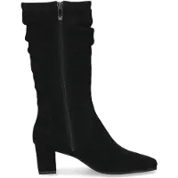 Caprice Damen Stiefel mit modischer Raffung und Blockabsatz 9-25303-47, Größe:42 EU, Farbe:Schwarz