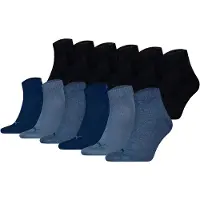 Puma Unisex Quarter Socken, 12er Pack - Quarter Plain ECOM 12P, Logo, uni