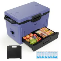 Vevor 47,32 L Passive Kühlbox Tragbare Isolierbox für Camping Outdoor Sport