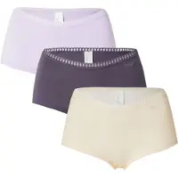 Sloggi Panty "GO Crush", Damen, Gr. M, bunt (lila, light combination), Single Jersey, Obermaterial: 95% Baumwolle, 5% Elasthan, körpernah, Unterhosen Panty, mit Spitzendetails, Cotton-Mix