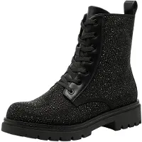 Marco Tozzi Schnürstiefel Schwarz