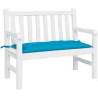 vidaXL Gartenbank-Auflage Hellblau 100x50x7 cm Oxford-Gewebe