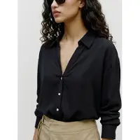 Vero Moda Langarmbluse "VMAURA LS SHIRT WVN NOOS", Damen, Gr. M, schwarz, Web, Obermaterial: 100% Viskose, unifarben, regular fit hüftbedeckend, V-Ausschnitt, Blusen Langarmbluse, Viskose, regular fit
