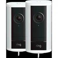 Ring Spotlight Kamera Pro 2. Generation Kabelgebunden Weiß Doppelpack